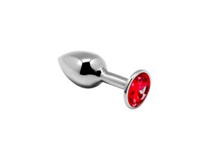 Mini korek analny metalowy Alive czerwony 7 cm