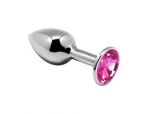 Korek analny metalowy Alive różowy L 9 cm