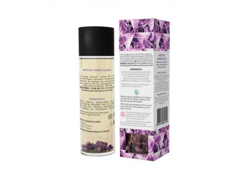 AMETHYST SWEET ALMOND Organic Massage Oil with stones 100 ml - 3