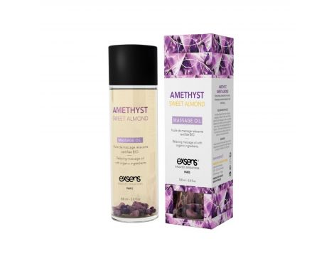 AMETHYST SWEET ALMOND Organic Massage Oil with stones 100 ml - 4
