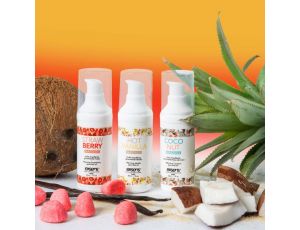 LET'S TRAVEL! Warming gourmet massage  oils (Strawberry, Hot Vanilla, Coconut) 3 x 30ml
