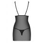 Bielizna-Lucita koszulka i stringi czarna  S/M - 6