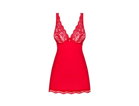 Bielizna-Luvae babydoll i stringi czerwona L/XL - 4