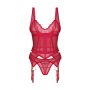 Gorset i stringi Cupide Desir Obsessive czerwone S/M - 4