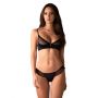 Komplet bielizny Stelisa Obsessive transparentny czarny S/M - 2