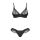 Transparentny komplet bielizny Stelisa czarny L/XL Obsessive