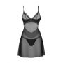 Koszulka nocna Stelisa Obsessive czarna z stringami S/M - 2