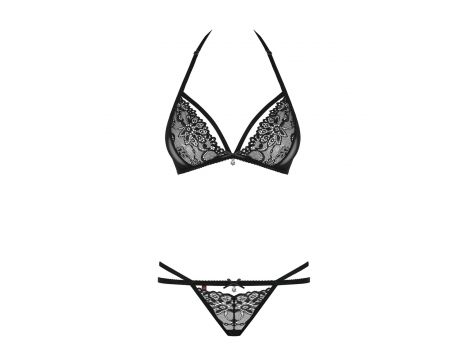 Bielizna-838-SET-1 komplet 2-częściowy czarny  S/M - 3