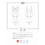 Bielizna- Lovica gorset i stringi XXL - 4