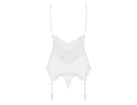 Bielizna-810-COR-2 gorset i stringi biały L/XL - 3