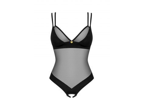 Body otwarte Obsessive Nesari czarne XL/2XL - 5