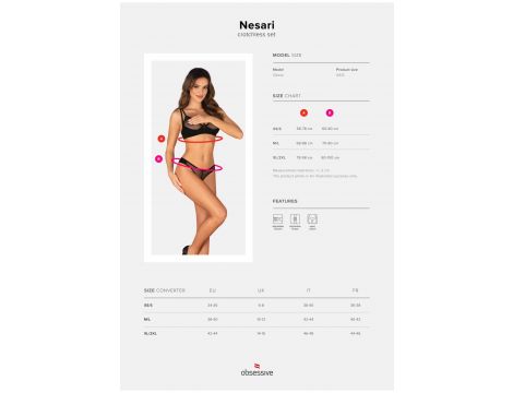 Nesari komplet 2-częściowy otwarty   XS/S - 6