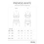 Otwarty trzyczęściowy komplet bielizny Premisis White Obsessive 2XL/3XL - 7