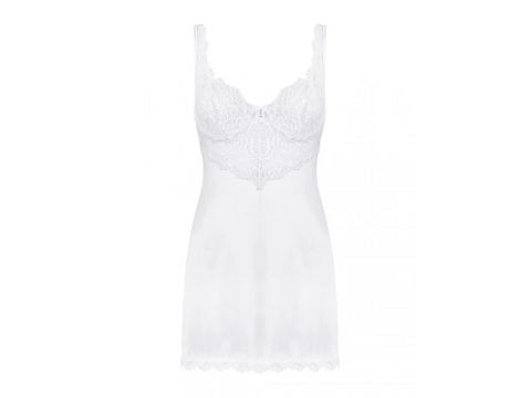 Koszulka i stringi Obsessive Amor Blanco biała S/M - 4