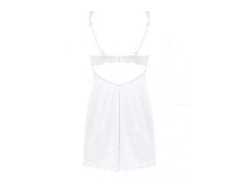 Koszulka i stringi Obsessive Amor Blanco biała S/M - 7