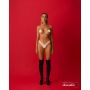 Uprząż na biust Lustique biała Obsessive S/M/L - 5