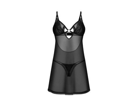 Erotyczna koszulka siateczkowa Alliane z stringami Obsessive 2XL/3XL - 2