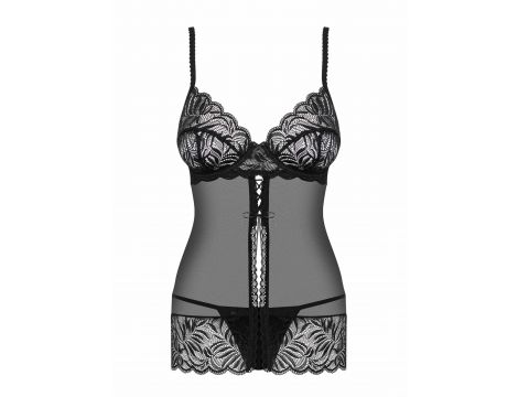 Bielizna-Contica babydoll + string L/XL - 6