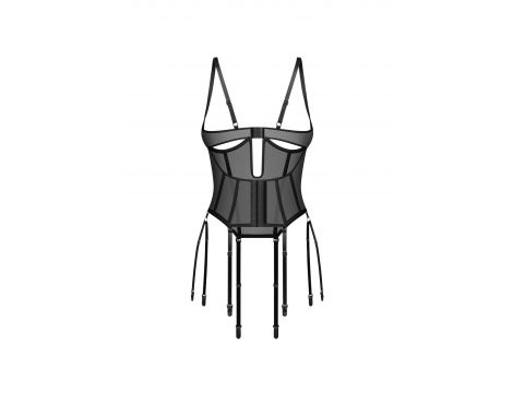 Gorset cupless Euphori Obsessive czarny L/XL - 4