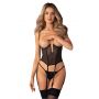 Gorset cupless Euphori Obsessive czarny L/XL - 3