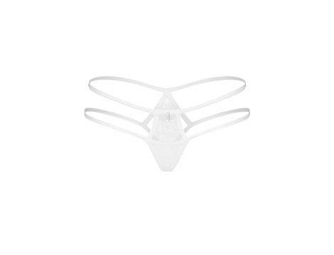 Figi otwarte koronkowe Arrowel White Obsessive S/M