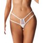 Figi otwarte koronkowe Arrowel White Obsessive S/M - 4