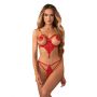 Czerwone body otwarte Obsessive Matildea S/M - 2