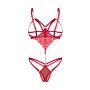 Czerwone body otwarte Obsessive Matildea S/M - 3