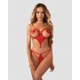 Czerwone body otwarte Obsessive Matildea S/M - 5