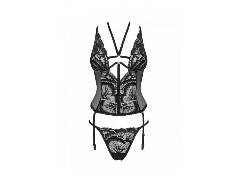 Bielizna-Alessya gorset czarny M/L - 3