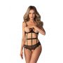 Body erotyczne otwarte Euridia Obsessive czarne XL 2XL - 2