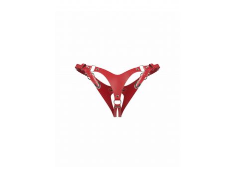 Stringi otwarte Inferro Obsessive czerwone S/M/L - 3