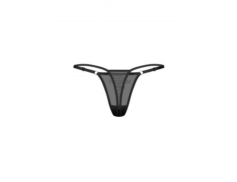 Stringi Obsessive Violami Wet transparentne z cyrkoniami S/M - 5