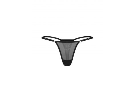 Stringi transparentne z napisem Too Sexy Obsessive S/M - 2