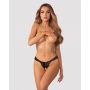 Stringi koronkowe otwarte Trinise z perłami Obsessive 2XL/3XL - 6