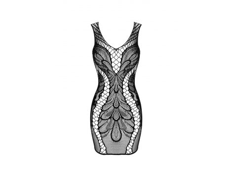 Sukienka elastyczna siateczkowa z wycięciem Obsessive D608 XL/XXL - 4