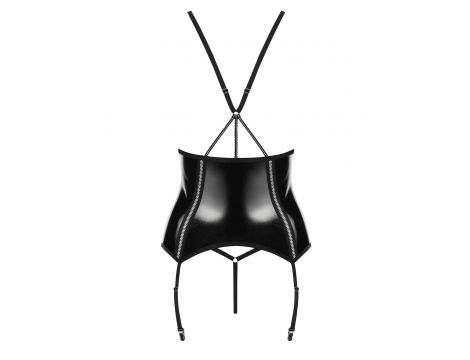Bielizna- Stormea gorset i stringi  S/M czarny - 4