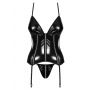 Bielizna- Stormea gorset i stringi  S/M czarny - 4