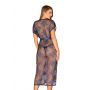 Bielizna-Flowlace peniuar niebieski  S/M - 5