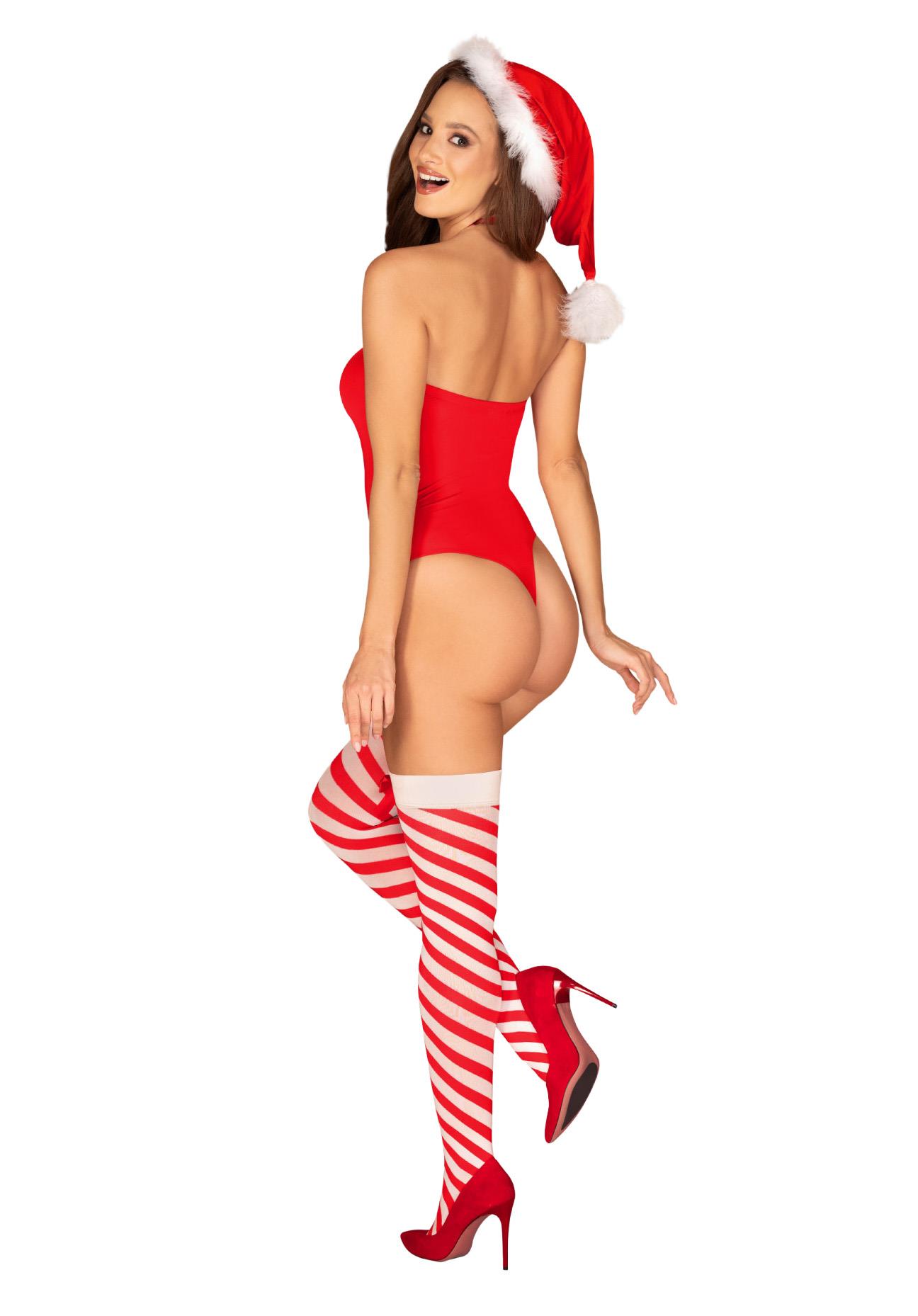 Bielizna-Kissmas pończochy czerwone L/XL