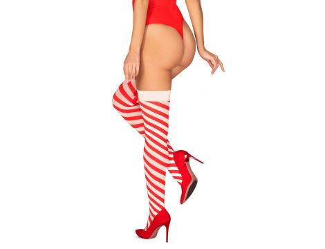 Bielizna-Kissmas pończochy czerwone L/XL - 4