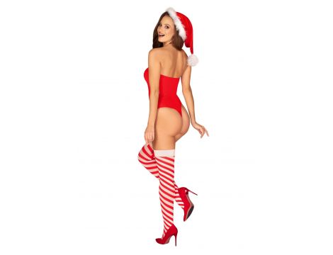Bielizna-Kissmas pończochy czerwone L/XL