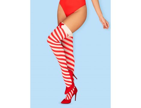 Bielizna-Kissmas pończochy czerwone L/XL - 2