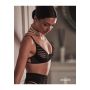 Komplet bielizny Obsessive Lune Bellis transparentny w paski czarny XL/2XL - 7