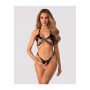 Komplet bielizny Anyya Obsessive otwarty czarny S/M/L - 5