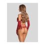 Komplet bielizny erotycznej otwarty Obsessive Rossay Red S/M - 4