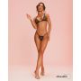 Transparentny czarny komplet bielizny Obsessive Wet Me S/M - 2