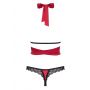 Bielizna-Sensuelia komplet 2-częściowy czerwony L/XL - 5