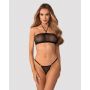 Siatieczkowy transparentny komplet bielizny Obsessive Orinelle L/XL - 5