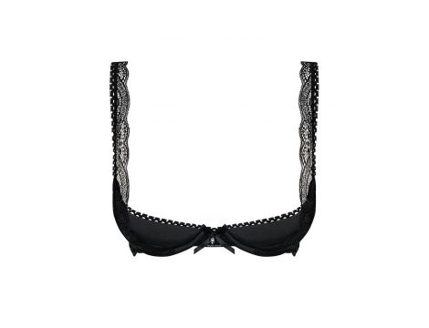 Półbiustonosz Obsessive Miamor push up satynowa kokardka S/M - 4